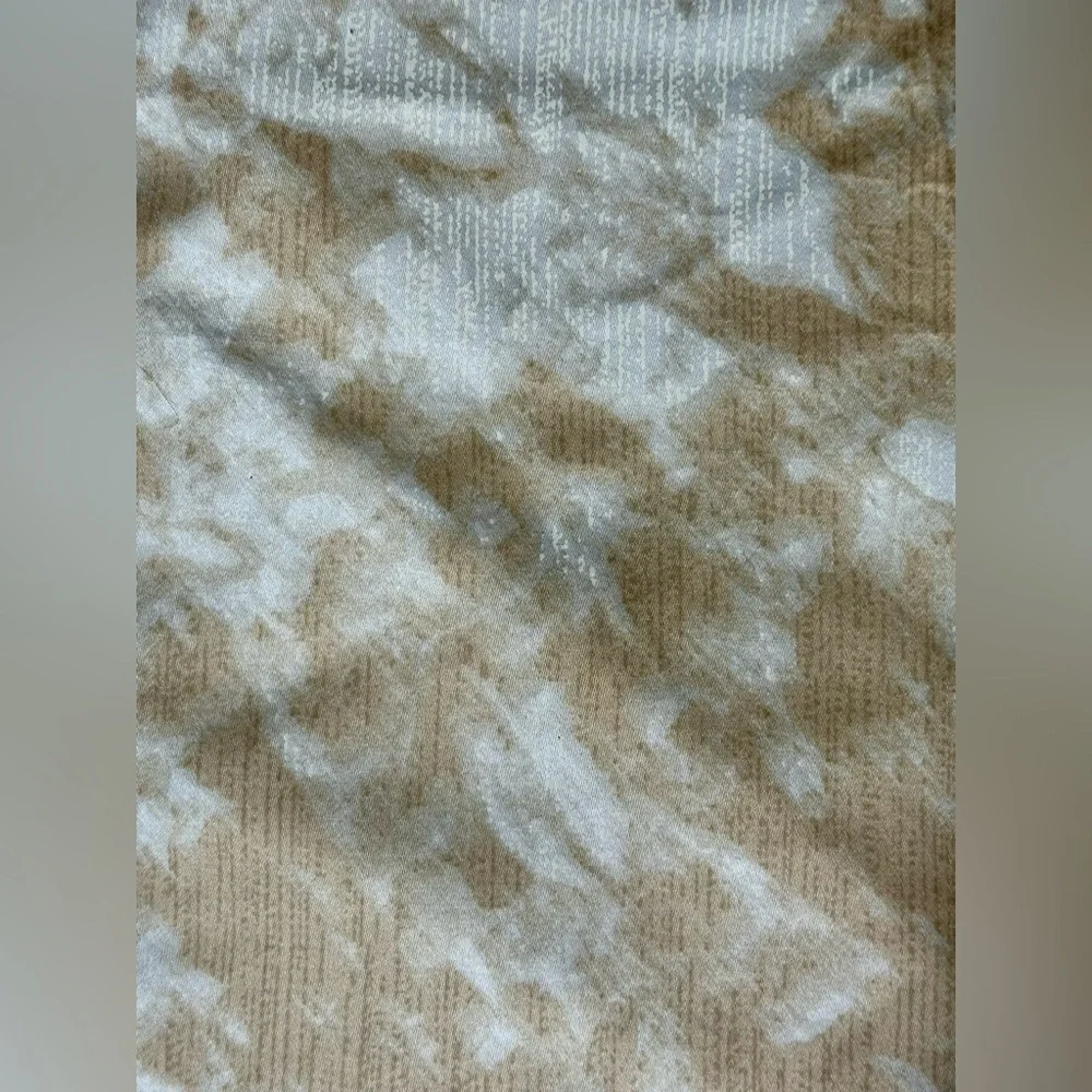 EUC Calvin Klein Duvet Cover, Queen, Satin Cotton, Floral, Peach Orange & Graige